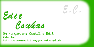 edit csukas business card